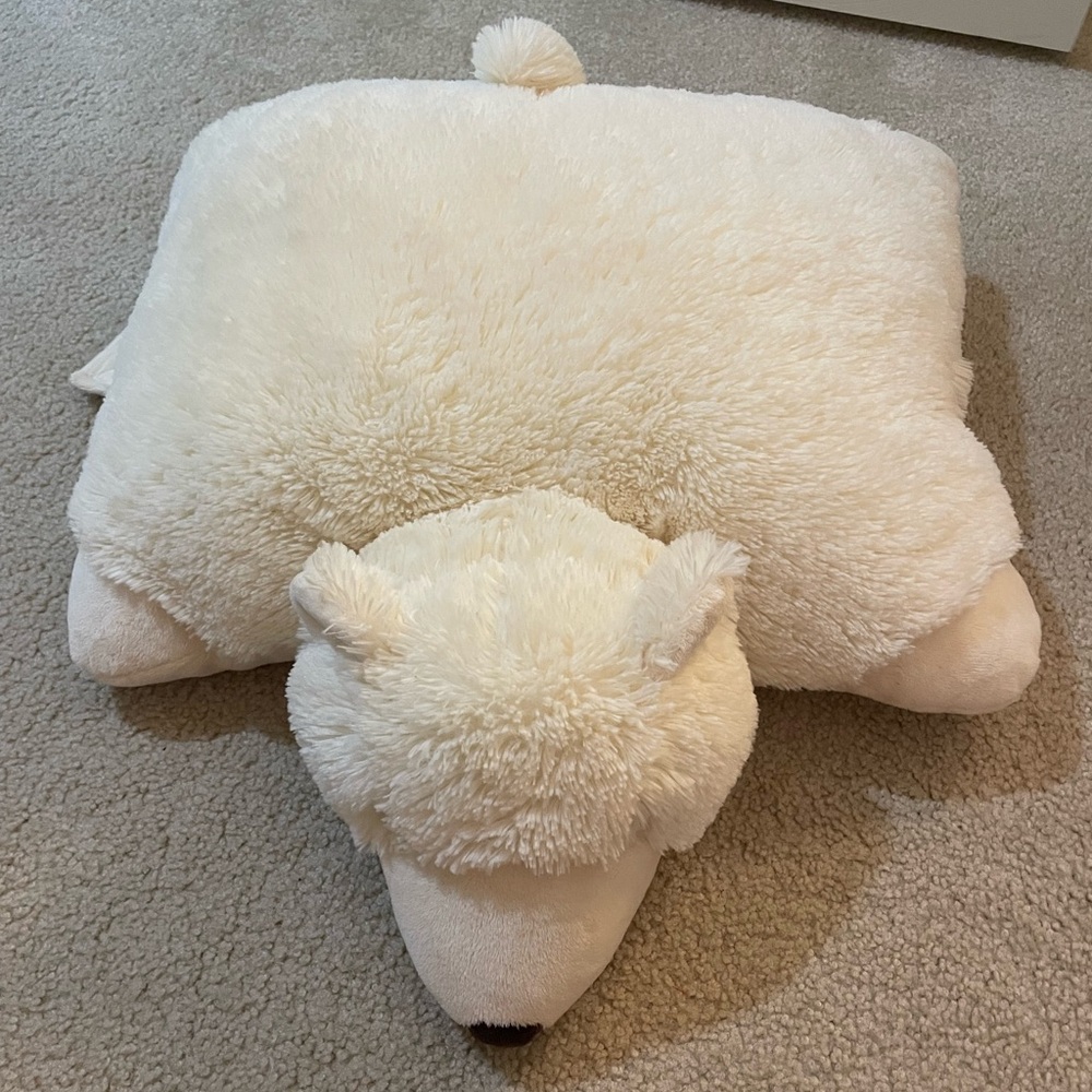 Plush Polar Bear Pillow Pet